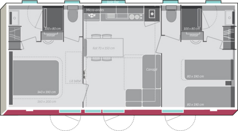 Plan Mobile-home Îles d’Or® Luxe