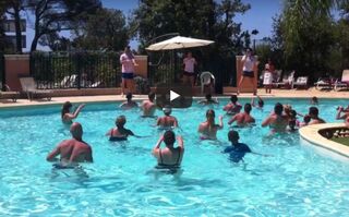 Parc aquatique du camping : la nouvelle danse