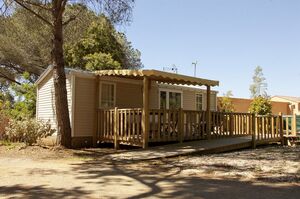 Camping adapté Mobile-home accessible air conditionné Provence