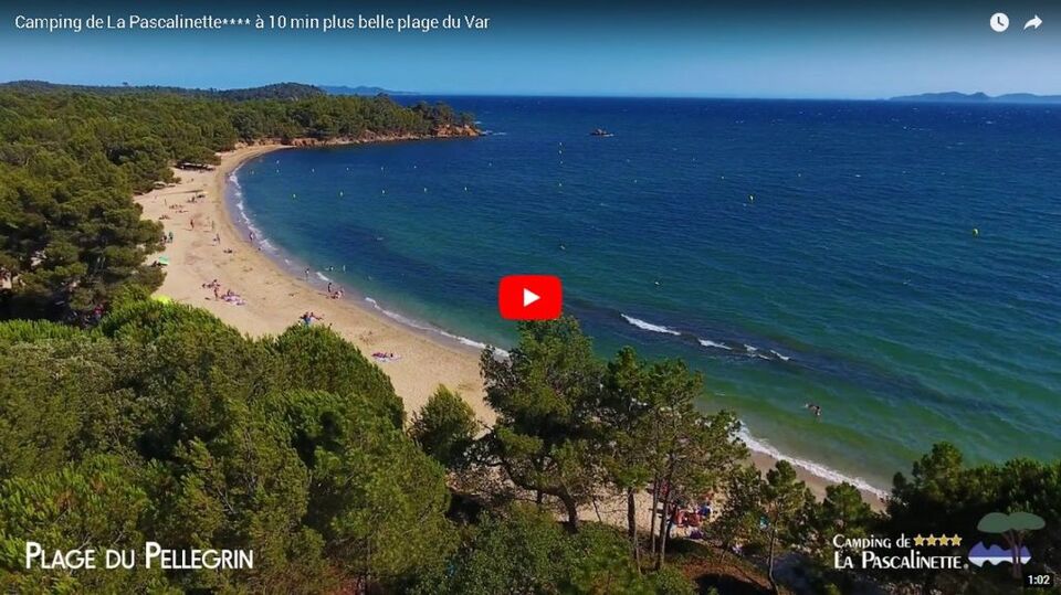 Plage du Pellegrin dans le Var à proximité de votre camping bord de mer