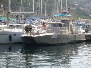 Le bateau de pêche à Port-Pothuau, dans le Var