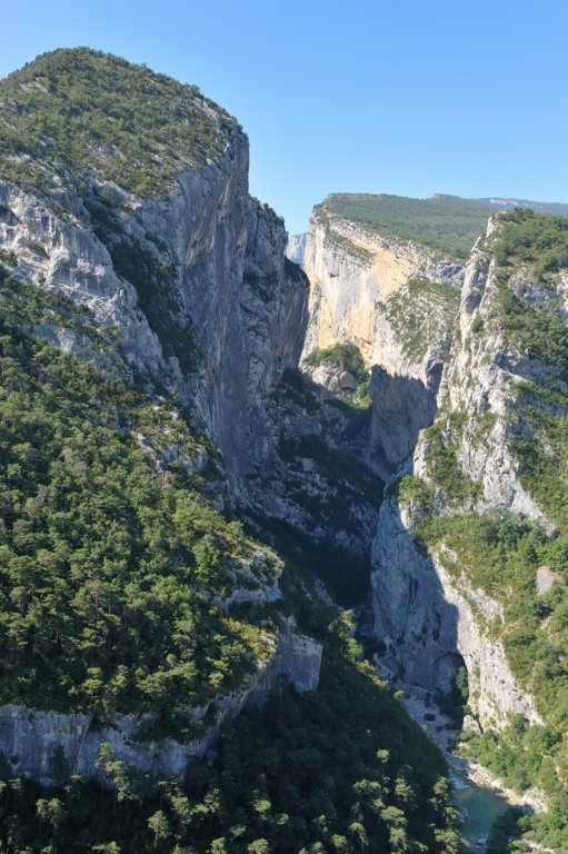 De Gorges du Verdon tussen de zuidelijke Provence en de Alpen van de Haute Provence.