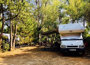 camping près des plages ombragé camping car 