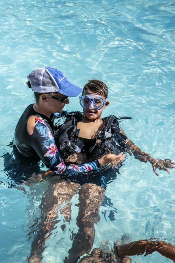 Initiation à la plongée au camping**** Les Jardins de La Pascalinette ® à Hyères.