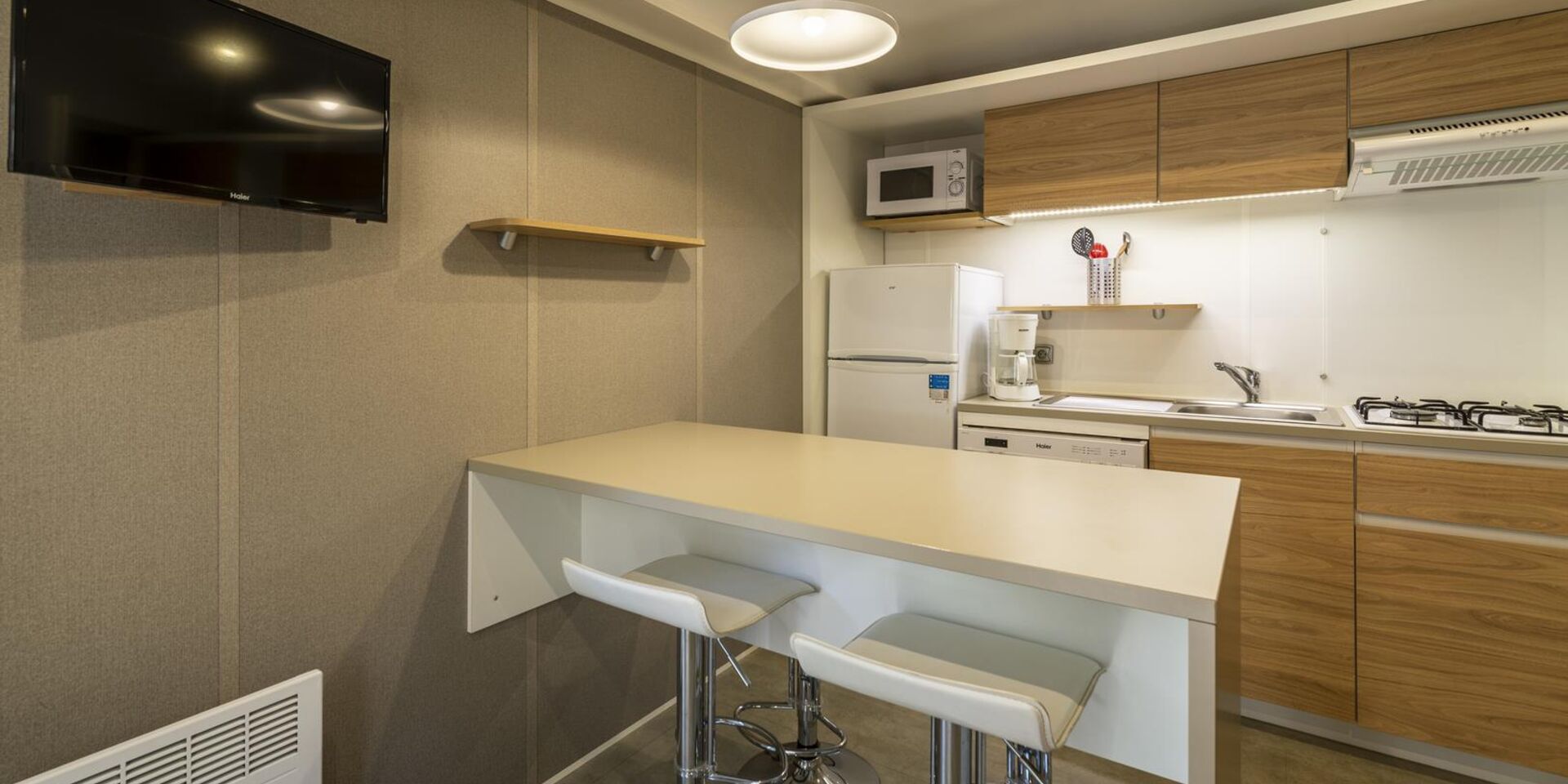 Vacances en camping en mobile-home prestige