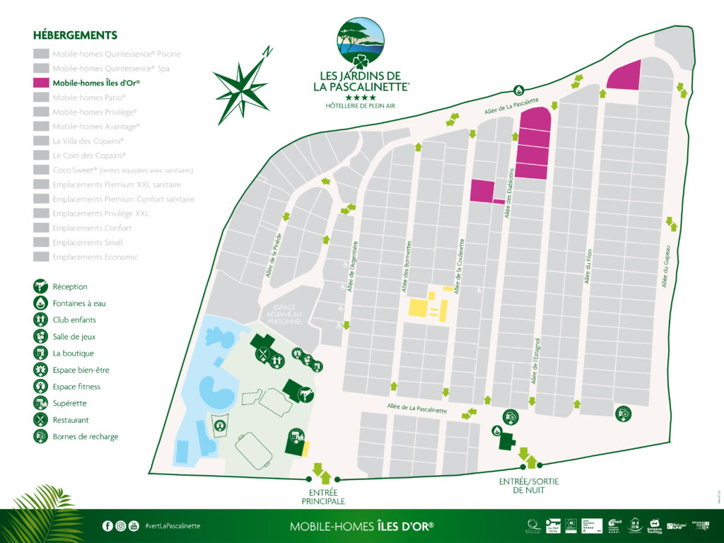 Situation Mobile-home Îles d’Or® Luxe