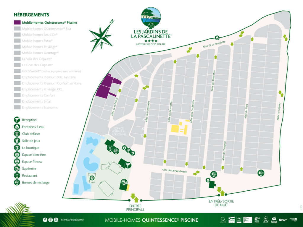 Situation Mobile-home Quintessence ® - Piscine -