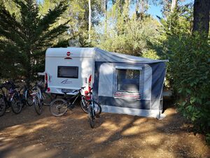 Vue Emplacement Camping Var