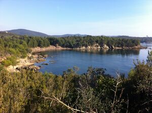 Crique Littoral de Giens près de Hyères