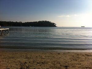 Littoral Giens près de Hyères dans le Var