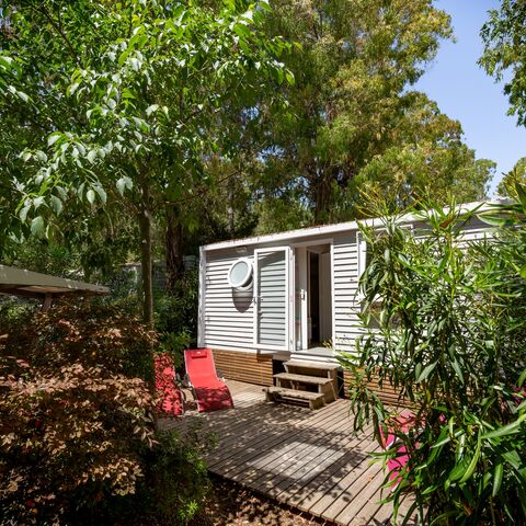 Location mobile-home climatisé La Londe camping piscines chauffées