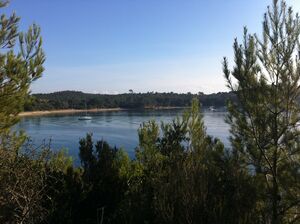 Vue du sentier du littoral de Giens