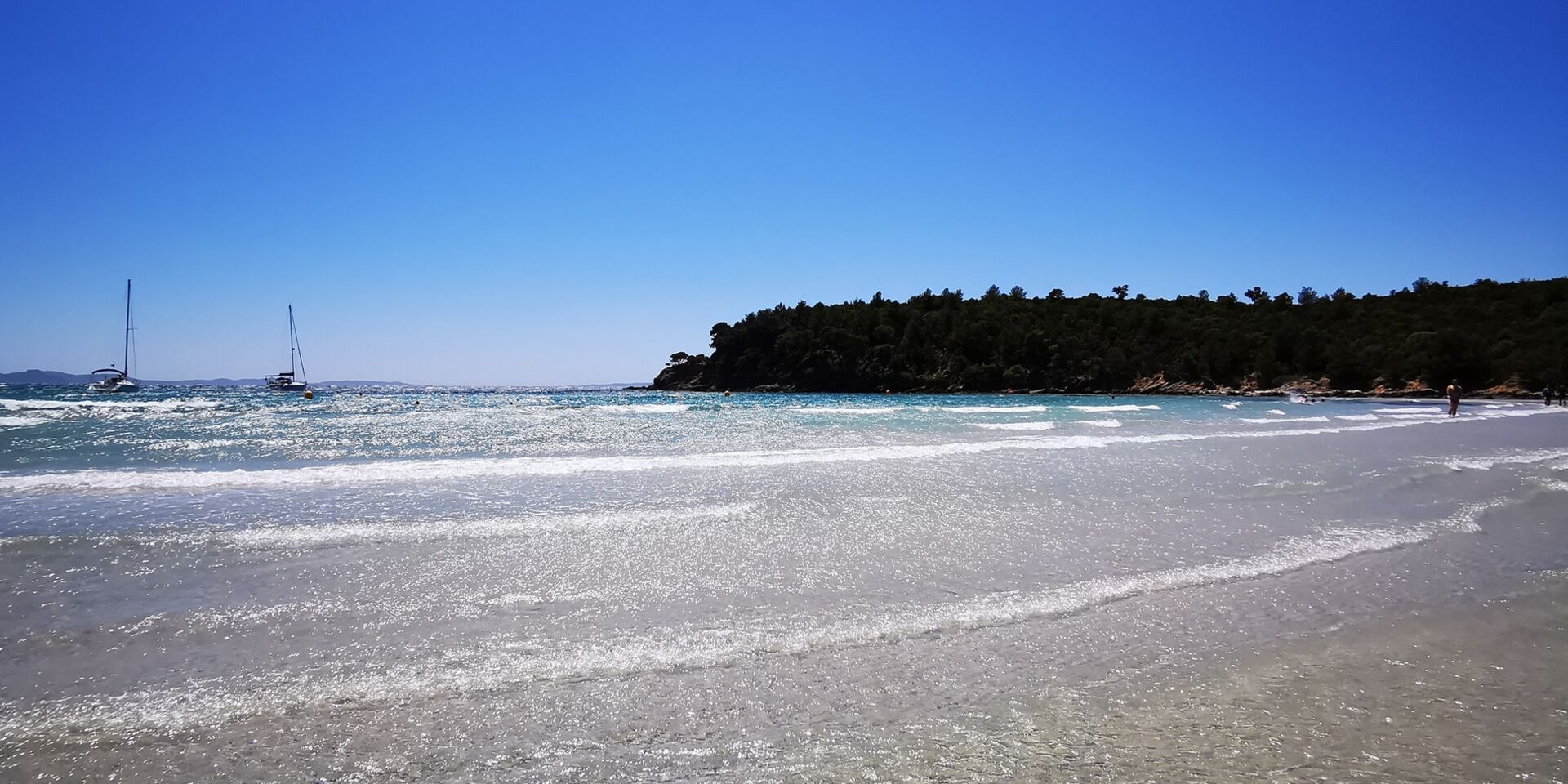 Vue de la plage de l'Estagnol