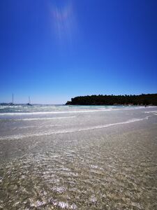 Vue de la plage de l'Estagnol