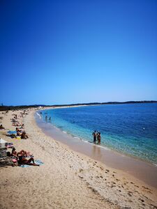 La plage près du camping var La Pascalinette