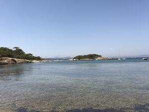 Vue plage Pointe Prime à Porquerolles