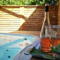 Privé bubbelbad op camping in de Provence