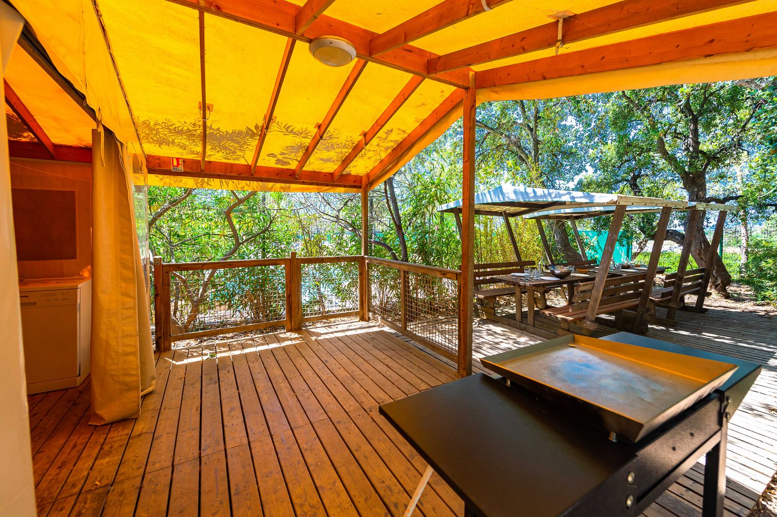 Vacances à 10 entre amis en camping nature