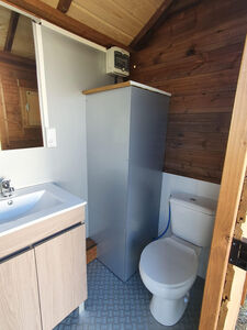 Sanitaires privés sur emplacement caravaning premium