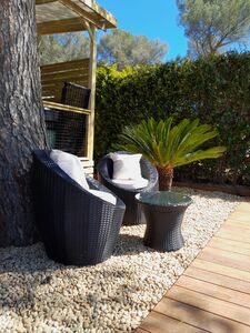 Piscine privée en camping Côte d'Azur