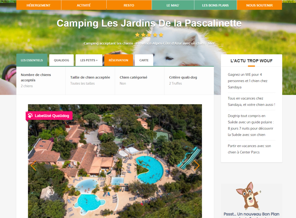 Camping ok chiens dans le Var