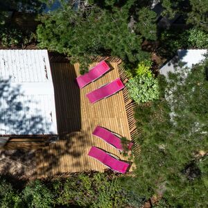 Terrasse du mobile-home Large du camping****