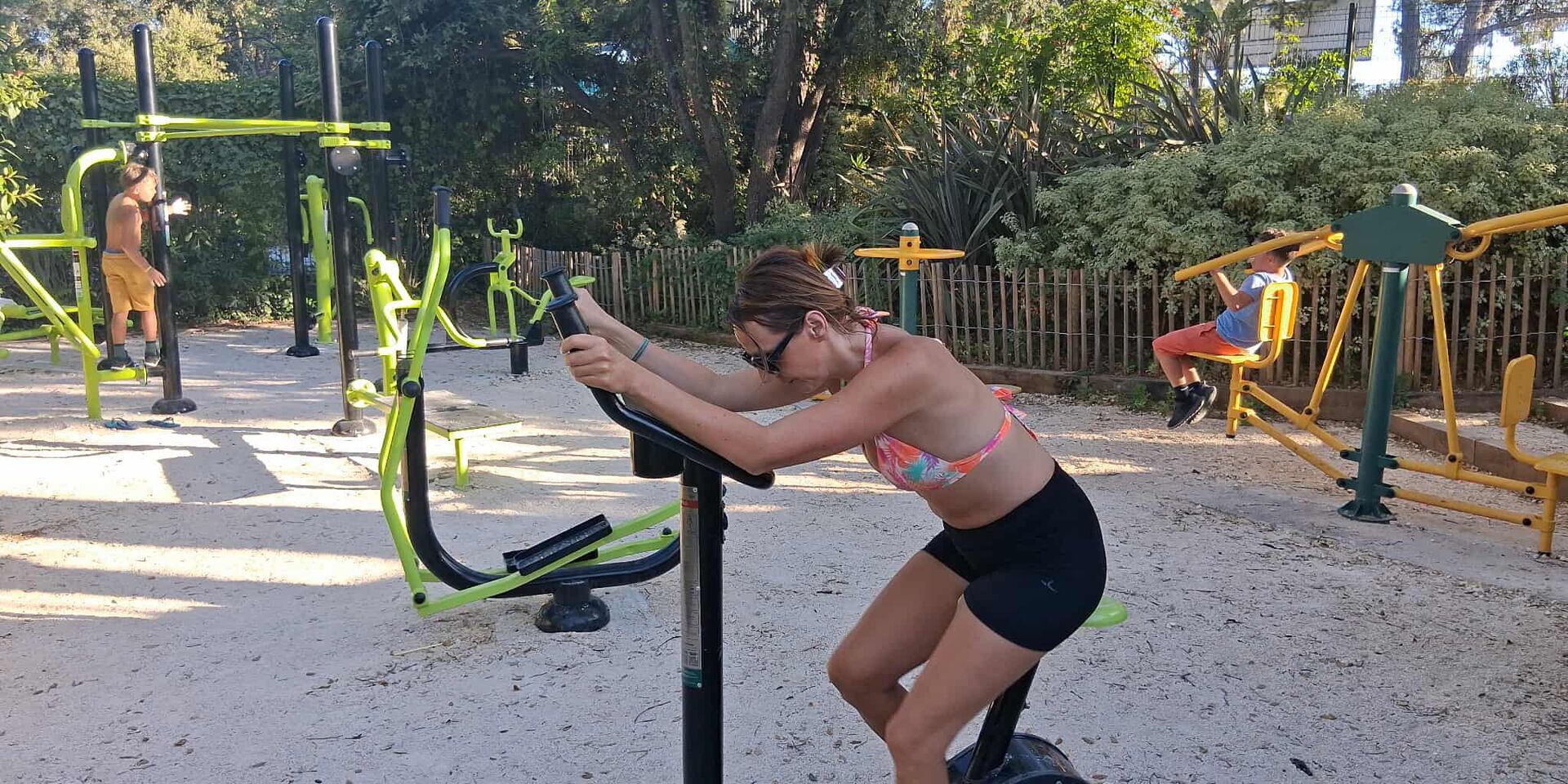 Vélos, matériel de musculation... au sein du camping !